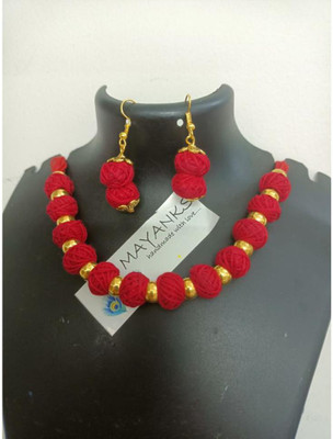 debasrees Fabric Multicolor Jewellery Set(Pack of 1)