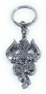 Omuda Spiritual Trishul Damru Bhagwa Om Shiva Shankar Mahadev Keyring Keychain Key Chain