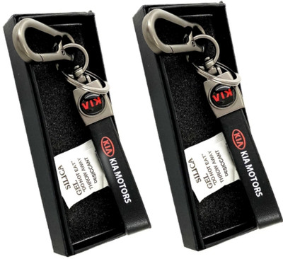JAINSON MARTIN Combo of kIA Leather Strip Hook Keychain Key Chain