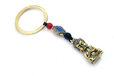 AIR9999 Meditating Buddha With Lucky Mystique Knot Charm Key Chain Key Chain