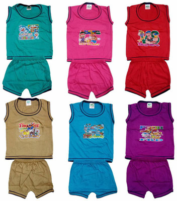 Zipwell Baby Boys & Baby Girls Casual T-shirt T-shirt(MULTICOLOUR)