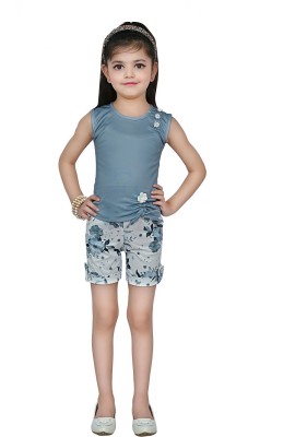 Vysoky Girls Party(Festive) Top Shorts(Grey)