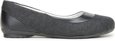 BARBIE Barbie Girls Slip on Ballerinas(Black, 8 - 9 years)