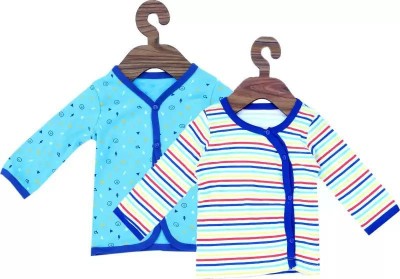 Hapynes Baby Girls Casual Cotton Blend Top(Multicolor, Pack of 2)