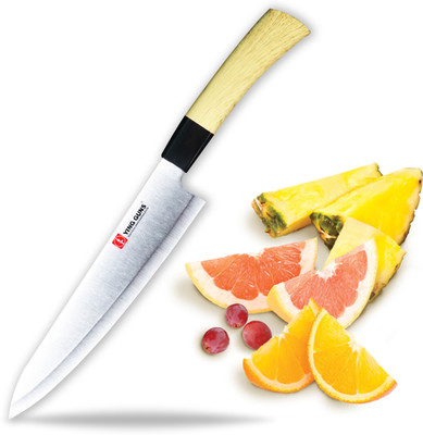 Ying Guns 1 Pc Stainless Steel Knife Professional Chef Knife with Wooden Handle Multi Purpose Kitchen Knife