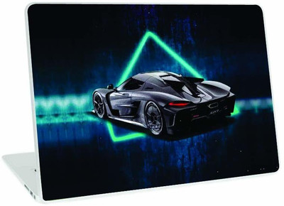 Galaxsia Sport Car Vinyl Laptop Skin/Sticker/Cover/Decal Compatible vinyl Laptop Skin Compatible for 14 inch(Theme: Illustrations)