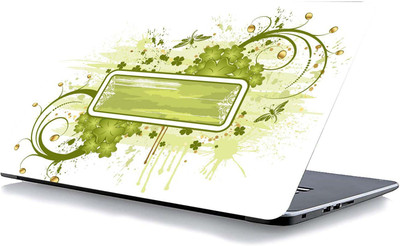 qth FLORAL LAP-3753 VINYL Reusable Laptop Skin Compatible for 15.6 inch(Theme: Graffiti)