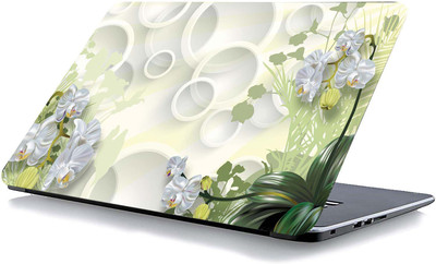 qth FLORAL LAP-3146 VINYL Reusable Laptop Skin Compatible for 15.6 inch(Theme: Nature)