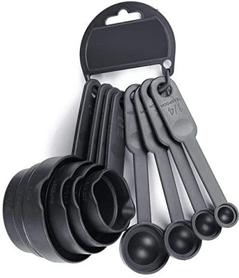 MAHADEV ENTERPRISE Baking Measurement Measuring Cups And Spoons Set 8 Pcs Disposable Plastic Measuring Spoon Set(Pack of 8)