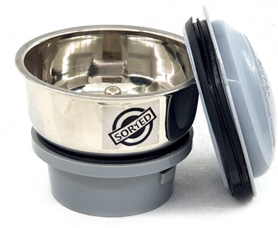 SORTED Stainless Steel Chutney Jar for Mixer Grinder|Small Size for Ultra Fine Grinding Mixer Juicer Jar(200 ml)