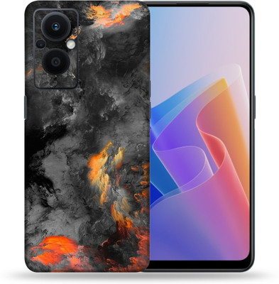 OggyBaba Oppo F21 Pro 5g, Black Clouds Mobile Skin(Multicolor)