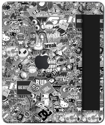 Orgic India Ipad Mini 5 Mobile Skin(Monochrome Sticker Bomb)