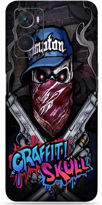 SkinoMania Oppo-K10 Mobile Skin(Multicolor Graffiti-Skull)