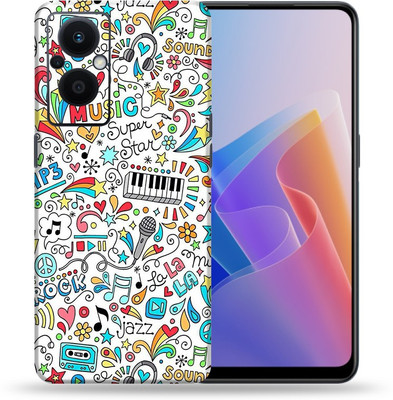OggyBaba Oppo F21 Pro 5g, Music Graffiti Mobile Skin(Multicolor)