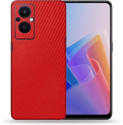 OggyBaba Oppo F21 Pro 5g, Carbon Fiber Red Mobile Skin(Red)