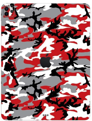 Orgic India Ipad Pro 12.9 Gen 4 Mobile Skin(Camo Red)