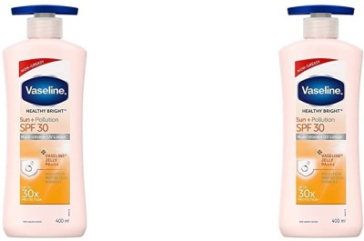 Vaseline SUN+POLLUTION SPF 30 SUN PROTECTION BODY LOTION 400 ML X 2(800 ml)