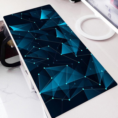 PEARIVE Gaming Mousepad Anti-Slip Extended XXL 700mmx300mm For Desktop Non Slip Base Mousepad(Black, Skyblue)