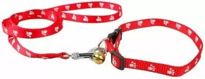 Sip Dog & Cat Harness & Leash(Medium, RED, MULTICOLOUR)