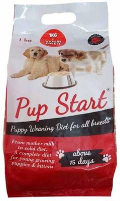 GLOBE OF PETS Pup Start Dog Cerelac Food for All Breeds || Puppy Weaning Diet Food Supplement Milk 1 kg Dry New Born Dog Food