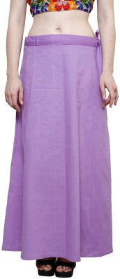 Diva Secret Women's Lavender Cotton Petticoat Saree Cotton Underskirt Sari Pure Cotton Petticoat Cotton Blend Petticoat(Free)