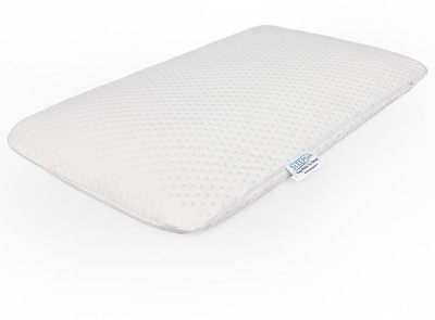 Sleepsia Orthopedic Ultra-Slim Pillow - Thin Sleeping Pillow Memory Foam Solid Orthopaedic Pillow Pack of 1(White)