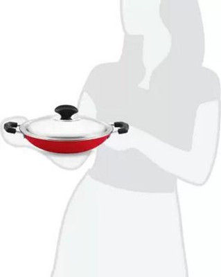 HM EVOTEK Non Stick Gas Stove Uses AppaChetty Pan Handle With Steel Lid NR-1 Pot 22 cm diameter 1 L capacity with Lid(Aluminium, Non-stick)