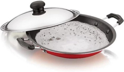 RBGIIT Appachatty with Lid 1 L capacity 22 cm diameter(Aluminium, Non-stick)