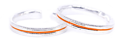 jsaj MEENA BAND TOERING Silver Silver Plated Toe Ring