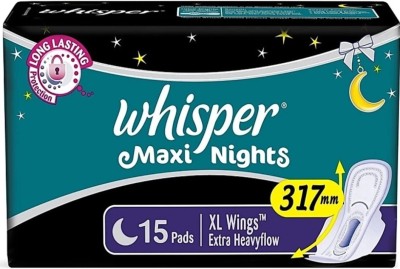 Whisper Maxi Night XL Wings 15 pads Women Sanitary Pad