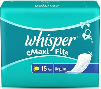 Whisper Maxi Fit Regular 15 pad Women Sanitary Pad