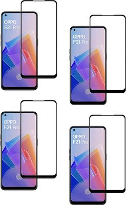ISAAK Edge To Edge Tempered Glass for OPPO F21 Pro (4G), OPPO F21 Pro (5G) Edge to Edge, Full Glue, 11D Tempered Glass(Pack of 4)