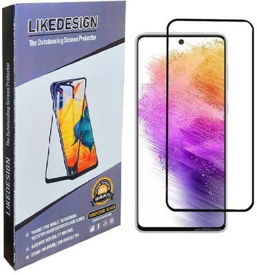 ASVALBUY Edge To Edge Tempered Glass for SAMSUNG Galaxy A73 5G(Pack of 1)