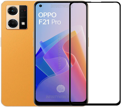 INFINITYWORLD Edge To Edge Tempered Glass for OPPO F21 Pro(Pack of 1)