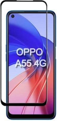 DMJHP Edge To Edge Tempered Glass for Oppo A55(Pack of 1)