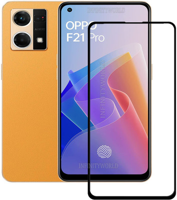 INFINITYWORLD Edge To Edge Tempered Glass for OPPO F21 Pro(Pack of 1)