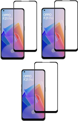 ISAAK Edge To Edge Tempered Glass for OPPO F21 Pro (4G), OPPO F21 Pro (5G) Edge to Edge, Full Glue, 11D Tempered Glass(Pack of 3)