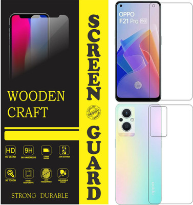 wooden craft Front and Back Tempered Glass for OPPO F21 Pro 5G {Flexible}, CPH2341, F21 Pro 5G(Pack of 2)