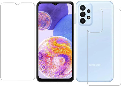 4 YARDS Front and Back Tempered Glass for Samsung Galaxy A23(Pack of 1)