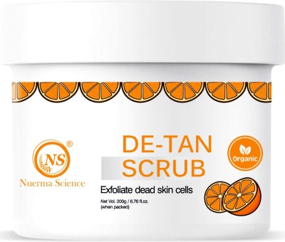 Nuerma Science De Tan Scrub For Tan Removal, Instant Whitening, Blackheads & Dead Skin Removal Scrub(200 g)