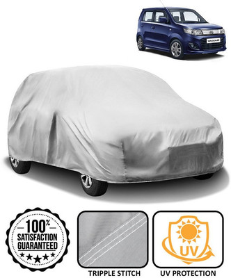 HMS Car Cover For Maruti Wagon R 1.0 (Without Mirror Pockets)(Silver)