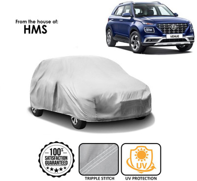 HMS Car Cover For Hyundai Venue (Without Mirror Pockets)(Silver)