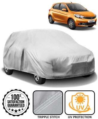 AutoRetail Car Cover For Tata Tiago (Without Mirror Pockets)(Silver)