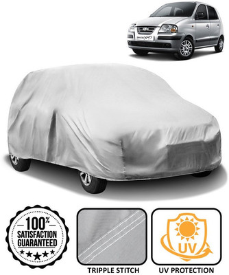 AutoRetail Car Cover For Hyundai Santro Xing (Without Mirror Pockets)(Silver)