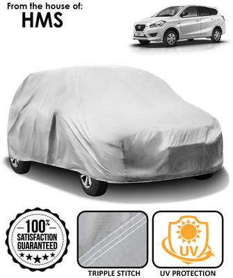 AutoRetail Car Cover For Datsun Go+ (Without Mirror Pockets)(Silver)