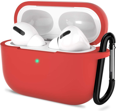 Sacriti Silicone Press and Release Earbuds Case For Universal(Red)