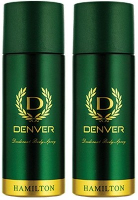 DENVER Hamilton Deodorant for Men Pack of 2 Deodorant Spray  -  For Men(330 ml, Pack of 2)