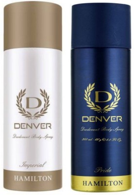 DENVER Imperial & Pride for Men Pack of 2 Deodorant Spray  -  For Men(330 ml, Pack of 2)