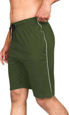 RazcalJack Solid Men Dark Grey Basic Shorts