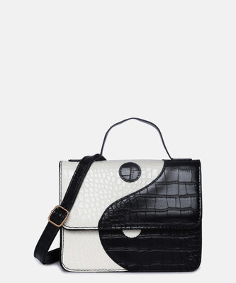 Haute Sauce Multicolor Sling Bag Colour block Sling Bag with Magnet Lock